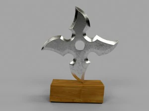 5 shuriken set 3D Model