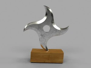 5 shuriken set 3D Model