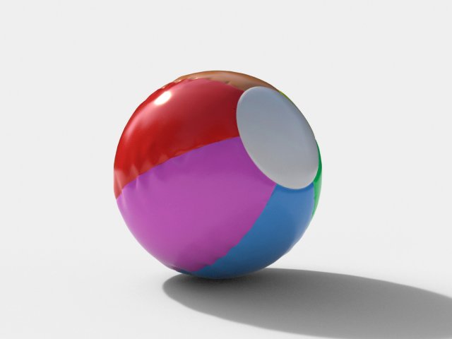 beach ball Modelo 3D .c4d .max .obj .3ds .fbx .stl .blend 