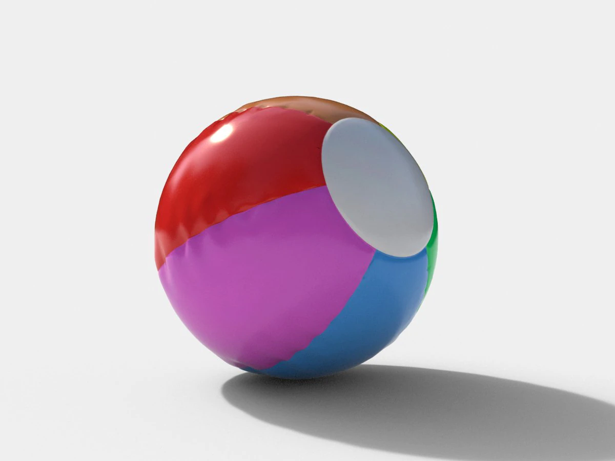 beach ball 3D Model .c4d .max .obj .3ds .fbx .stl .blend 