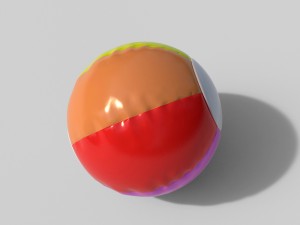 beach ball Modelo 3D