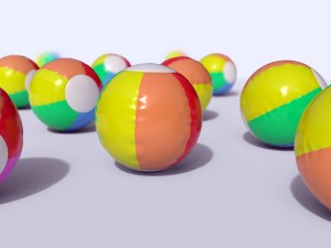 beach ball Modelo 3D