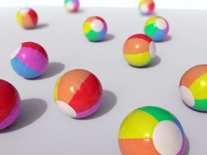 beach ball Modelo 3D