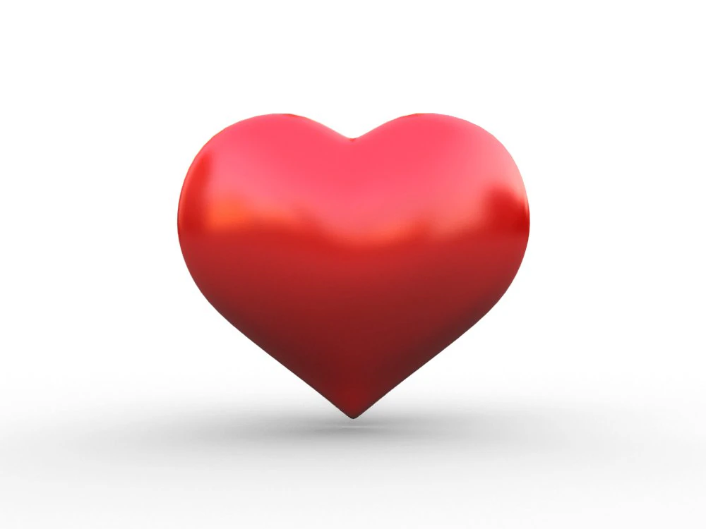 heart 3D Model .c4d .max .obj .3ds .fbx .stl .blend 