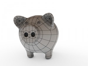 piggy bank 3D 모델