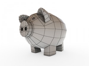 piggy bank 3D 모델