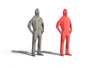 low poly posed people pack 3D-Modell