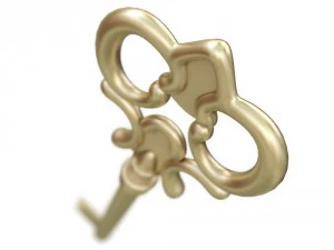 golden key 3D Model