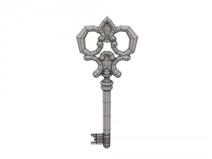 golden key 3D Model
