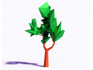 beautiful low poly tree 3D Models