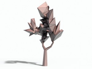 beautiful low poly tree 3D Model