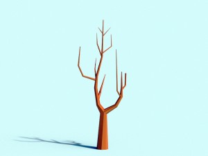 beautiful low poly tree 3D Model