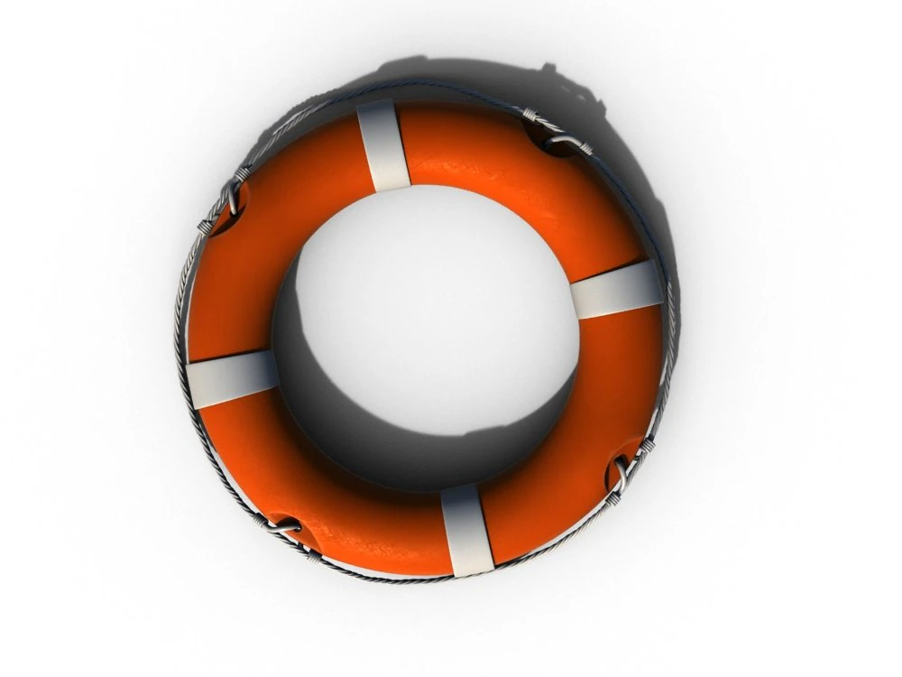 life buoy 3D Model .c4d .max .obj .3ds .fbx .stl .blend 
