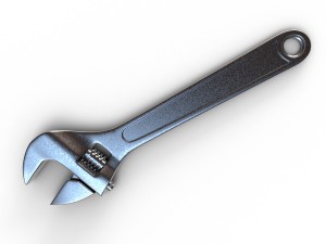 adjustbale wrench Model 3D