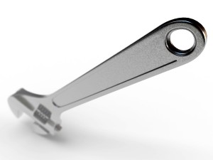 adjustbale wrench Model 3D