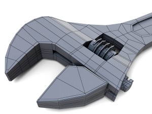 adjustbale wrench Model 3D