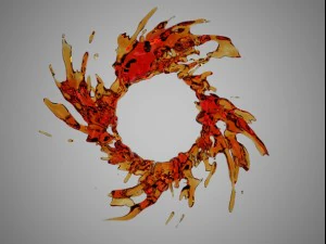 l&iacute;quido abstrato Modelo 3D