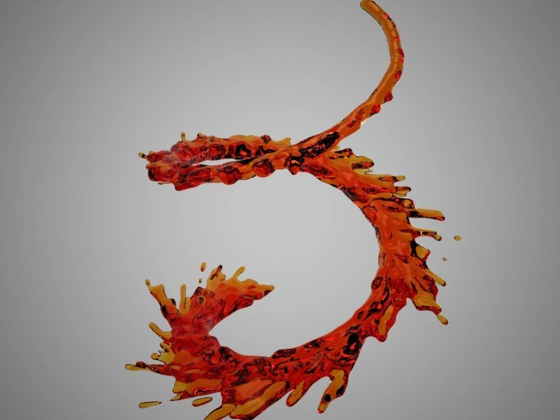 abstract liquid 2 3D Model .c4d .max .obj .3ds .fbx .stl .blend 