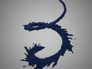 abstract liquid 2 Model 3D