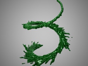 abstract liquid 2 Model 3D