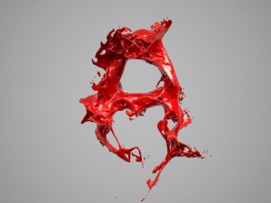 liquid alphabet a 3D Model