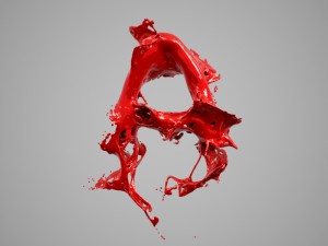 liquid alphabet a 3D Model