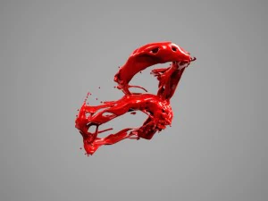 liquid alphabet b 3D Model