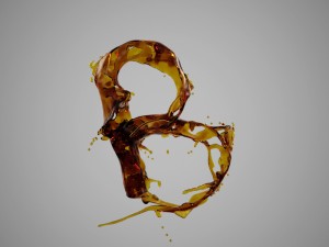 liquid alphabet b 3D Model