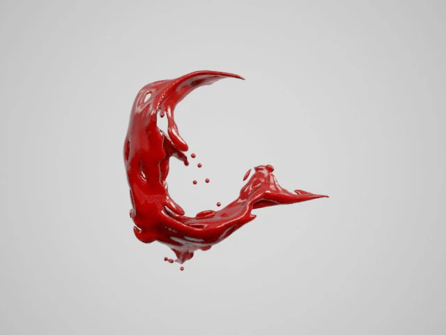 liquid alphabet c 3D Model .c4d .max .obj .3ds .fbx .stl .blend 