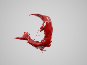 liquid alphabet c Modello 3D