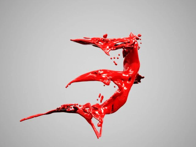 liquid alphabet e 3D Model .c4d .max .obj .3ds .fbx .stl .blend