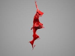 liquid alphabet f Model 3D