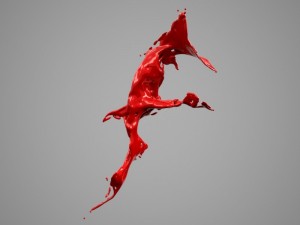 liquid alphabet f 3D Model