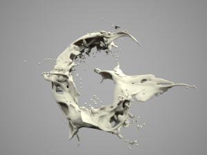 liquid alphabet g 3D Model