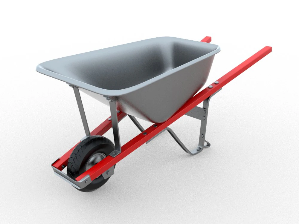 carrinho de m&atilde;o Modelo 3D .c4d .max .obj .3ds .fbx .stl .blend 