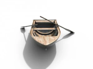 wooden boat 3D Model