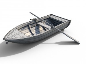 wooden boat 3Dモデル