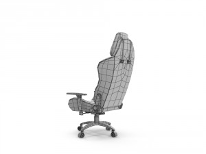 ikayaa computer gaming chair Modelo 3D