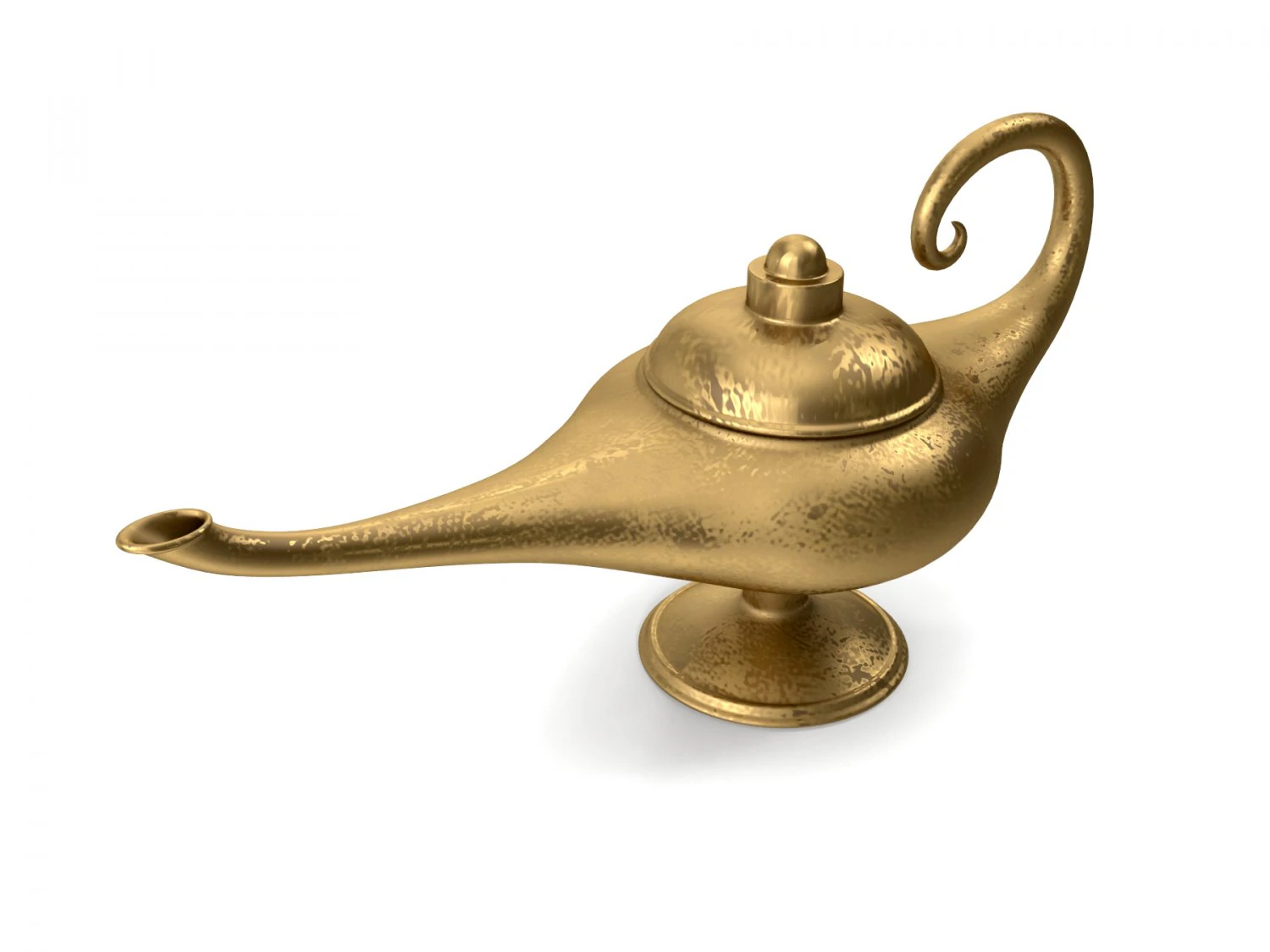 aladin lamp 3D Model .c4d .max .obj .3ds .fbx .stl .blend