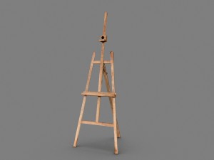 easel 3D 모델