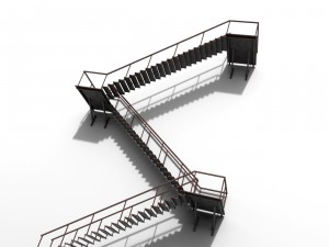fire escape 3Dモデル