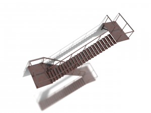 fire escape 3Dモデル