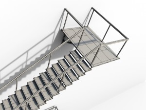 fire escape 3Dモデル
