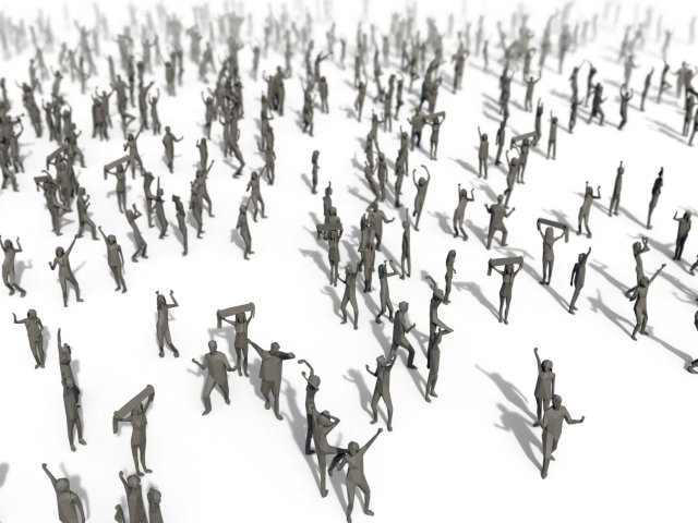 low poly posed people pack 6 3Dモデル .c4d .max .obj .3ds .fbx .stl .blend 