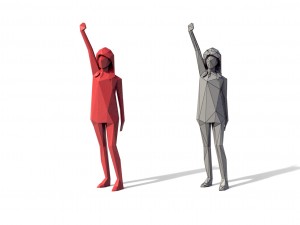 low poly posed people pack 6 3Dモデル