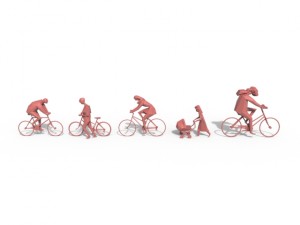 low poly posed people pack 8 3D Model