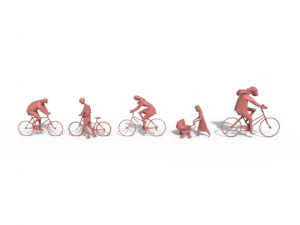 low poly posed people pack 8 3D Model