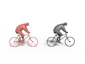 low poly posed people pack 8 3D Model