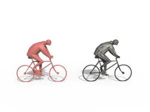 low poly posed people pack 8 3D Model