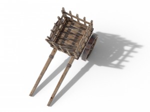 medieval cart 3D Model